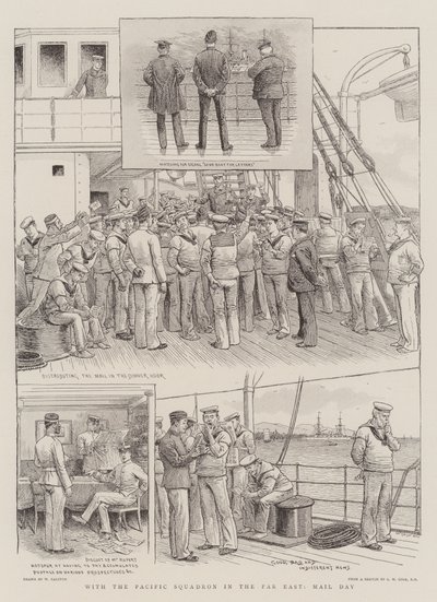 Met het Pacific Squadron in het Verre Oosten, Postdag door William Ralston